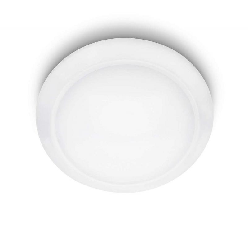Philips Cinnabar LED-Deckenleuchte 6W 600lm 2700K warmweiß weiß Ø250mm