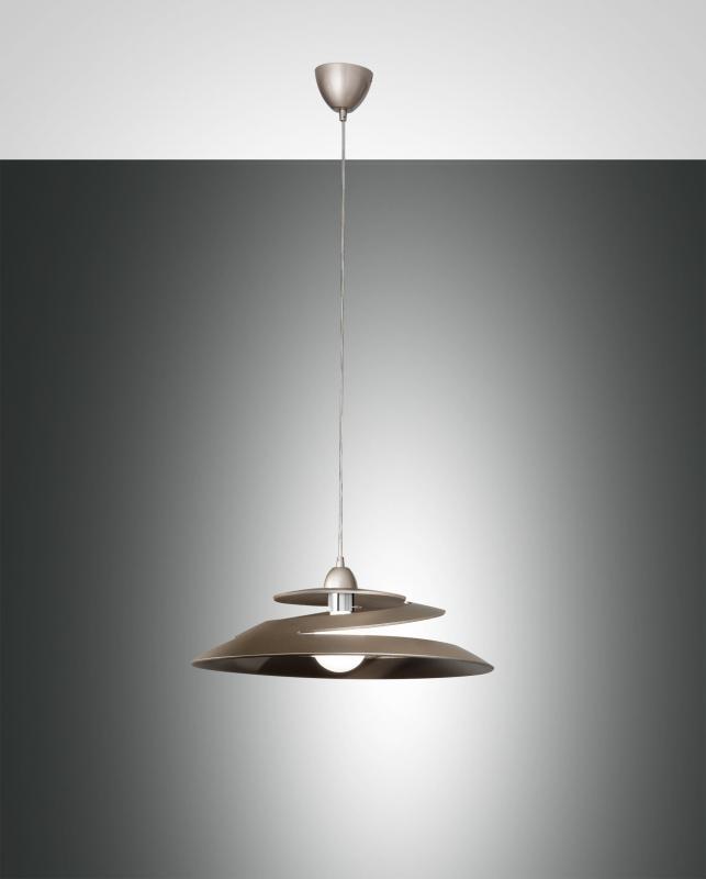 Aragon Extravagante Pendelleuchte dimmbar aus Glas Bronzefarben von Fabas Luce