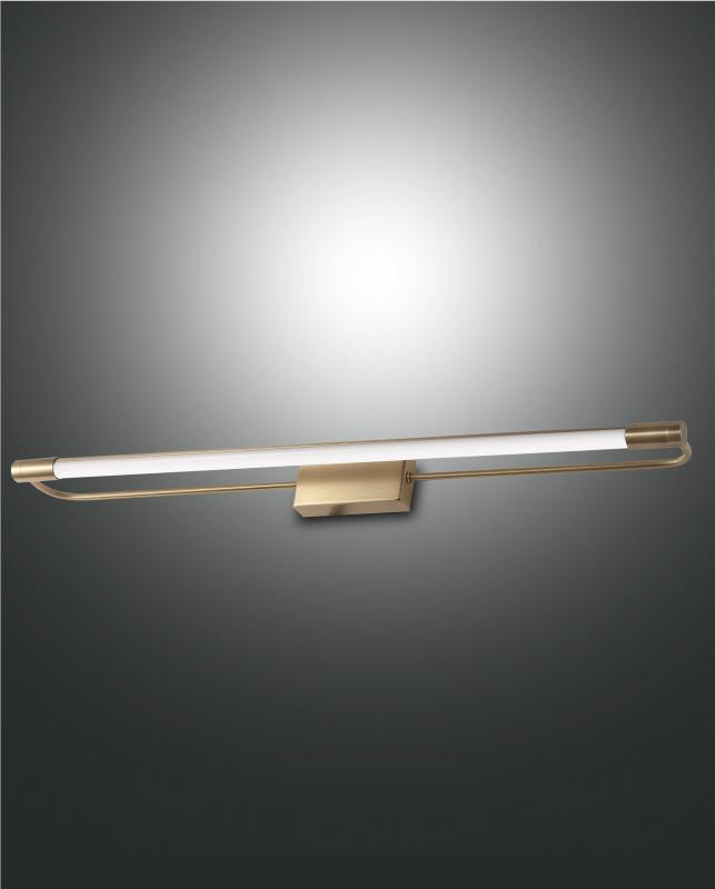 Rapallo LED Wandleuchte - Bilderleuchte - Spiegelleuchte Messing satiniert Fabas Luce