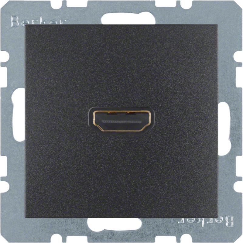 Berker 3315421606 HDMI Steckdose B.3/B.7 anthrazit matt
