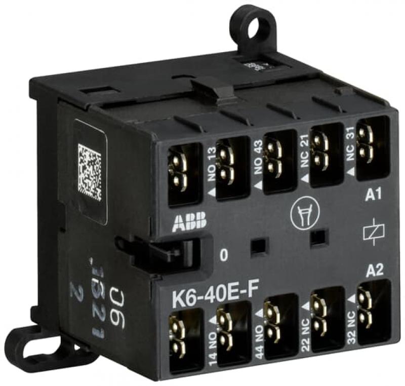 ABB K6-40E-F-80 Kleinhilfsschütz, 220-240 V 40-450 Hz