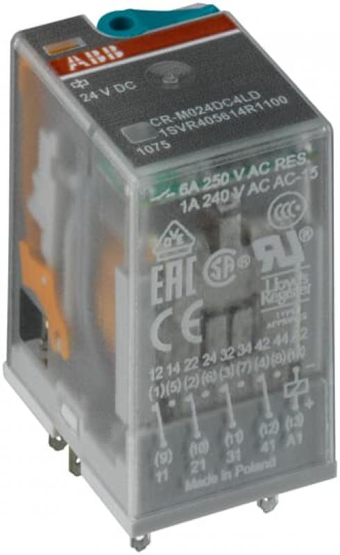 ABB CR-M024AC2 Steckbares Interface-Relais 2We, A1-A2=24VAC, 250V/12A