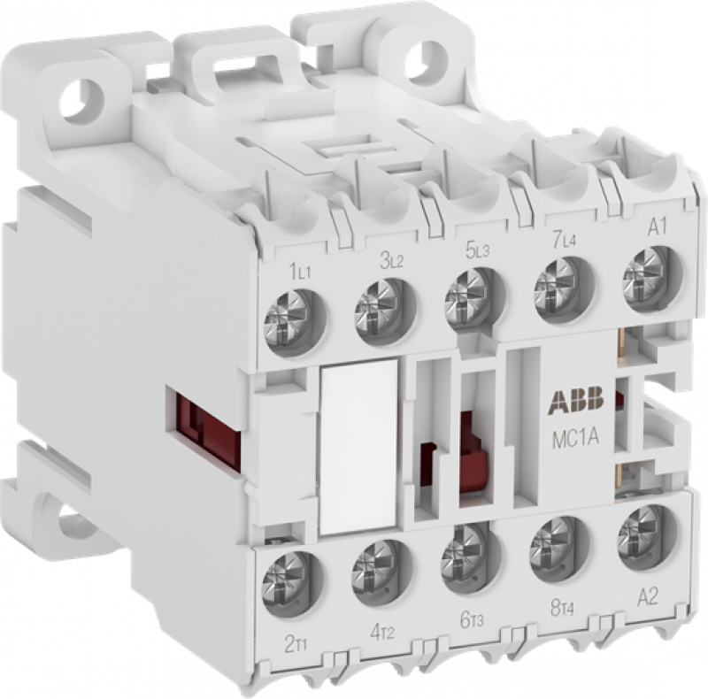 ABB MC1AB00AR1 Kleinschütz, 4-polig, 2S+2Ö, 24 V 50/60 Hz, Ringkabelschuhanschluss