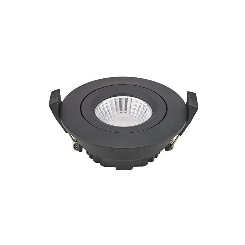 Sigor Einbauleuchte 68 Diled 6W 360lm 2700-2100K schwarz 36°  Dim-To-Warm Technologie