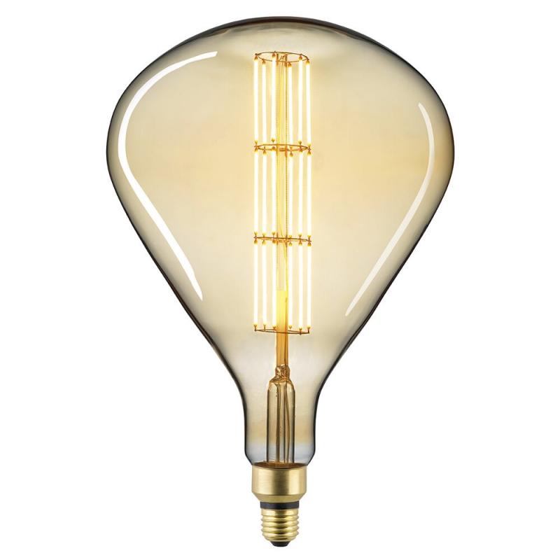 Designhighlight LED-Lampe E27 GIANT TEAR GOLD 36x36cm dimmbar Goldlook Sigor