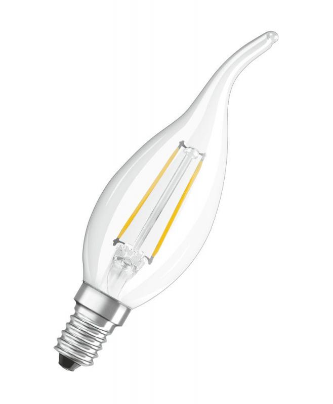 Aktion: Nur noch angezeigter Bestand verfügbar OSRAM LED Retrofit Classic BA 25 CL 2.8W 2700K E14 Kerze -