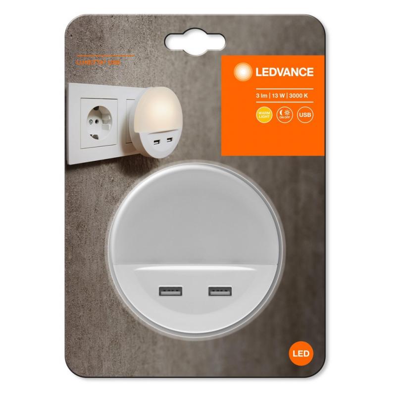 LEDVANCE Nachtlicht LUNETTA USB Weiß