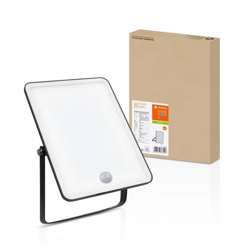 Aktion: Nur noch angezeigter Bestand verfügbar:   LEDVANCE LED Outdoor Fluter / Scheinwerfer mit Sensor 50W 6500K kaltweißes Licht IP65 schwarz - leistungsstark