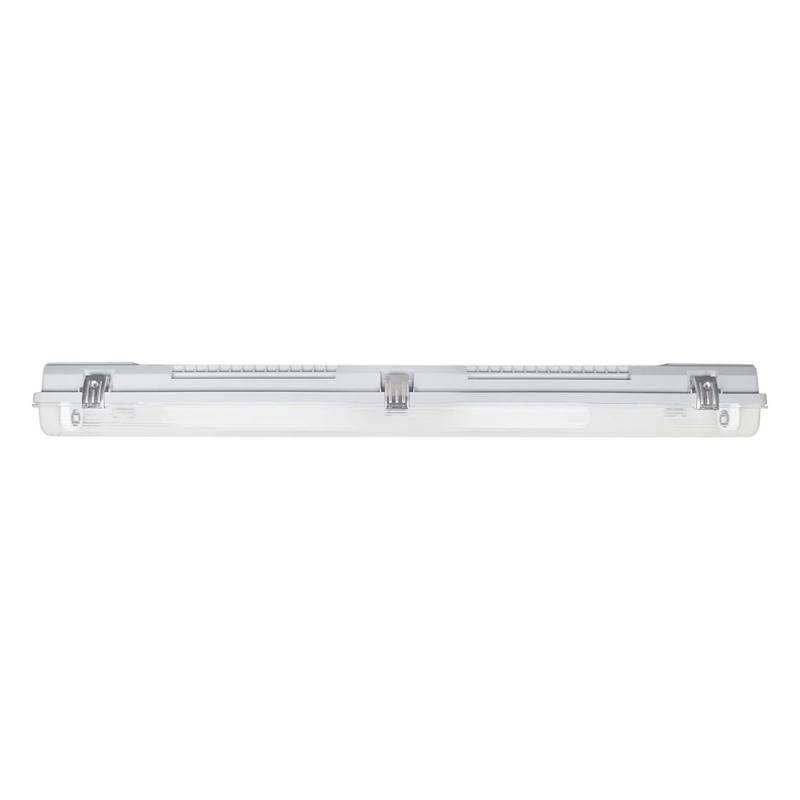 60cm Osram LED Feuchtraumleuchte 2-flammig 6500K kaltweißes Licht -  Ledvance Gehäuse + 2 x Osram LED Kunststoff Röhre 2x6,6W wie 36W