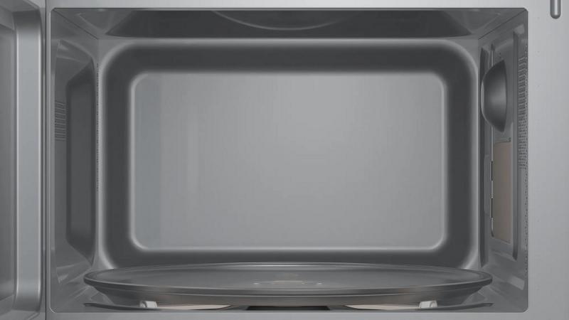BOSCH Serie 2 Freistehende Mikrowelle 44 x 26 cm in Schwarz 800 Watt, Garraum 20 Liter