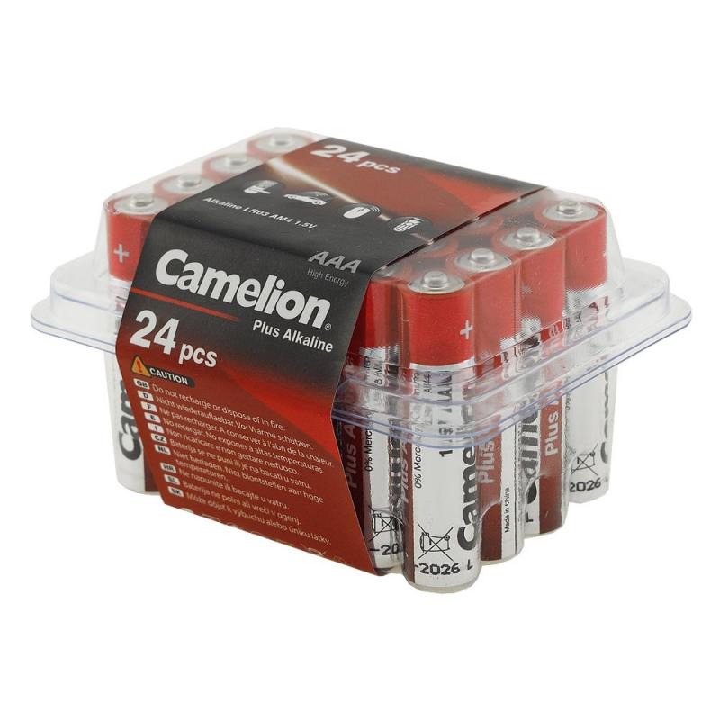 24er Haushaltsbox Micro-Batterien CAMELION AlkalinePlus Typ AAA/LR03, 1,5V