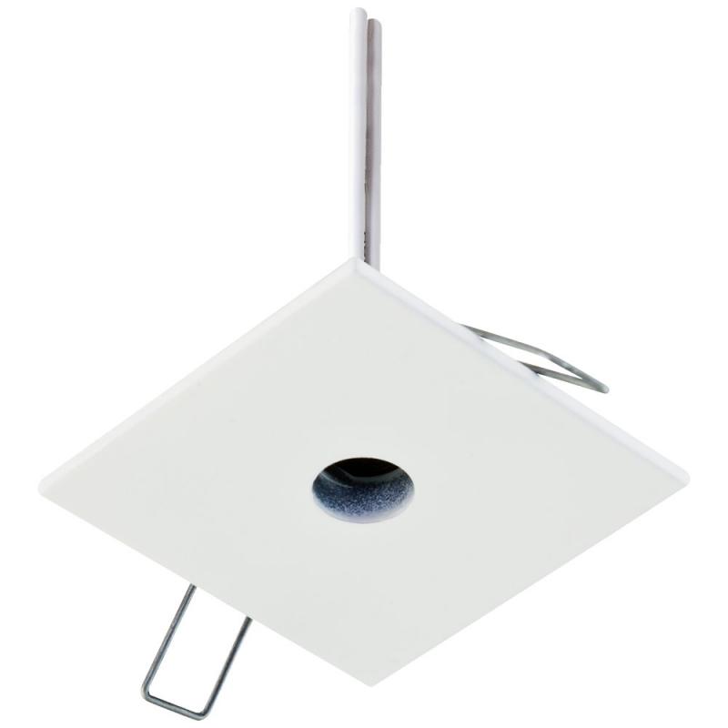EVN Decken Lichtpunkt für G4 Leuchtmittel quad. weiß IP20 G4 12V EinbauØ25