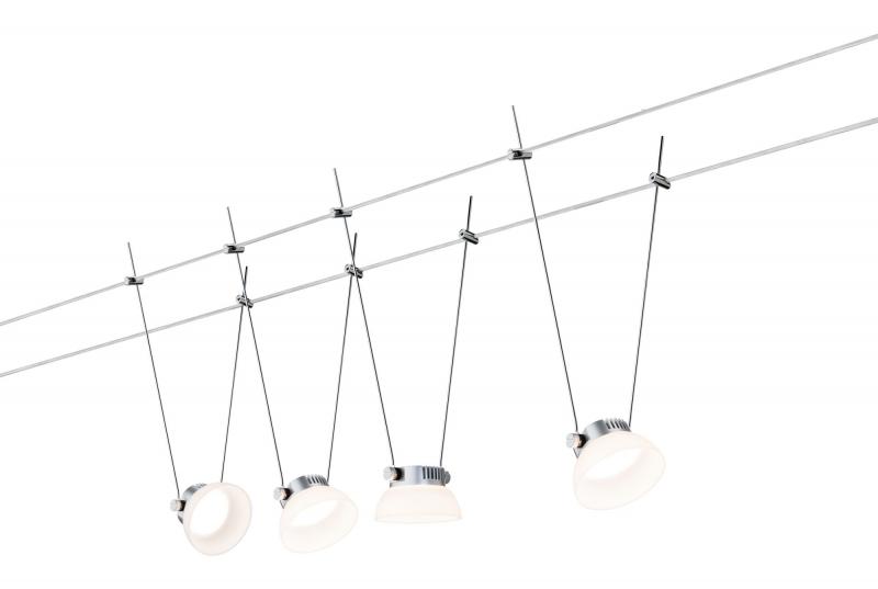 Paulmann 50016 SmartHome BLE IceLED Wire System 4x4W Chrom/Weiß /12V DC
