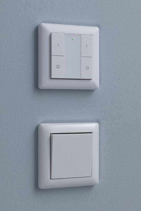 Paulmann 50134 Wandschalter Smart Home Zigbee On/Off/dimmbar Weiß