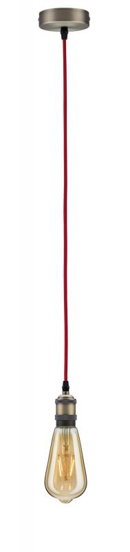 Paulmann 50386 Neordic Eldar Pendelleuchte max1x20W E27 Rot/Brüniert Metall