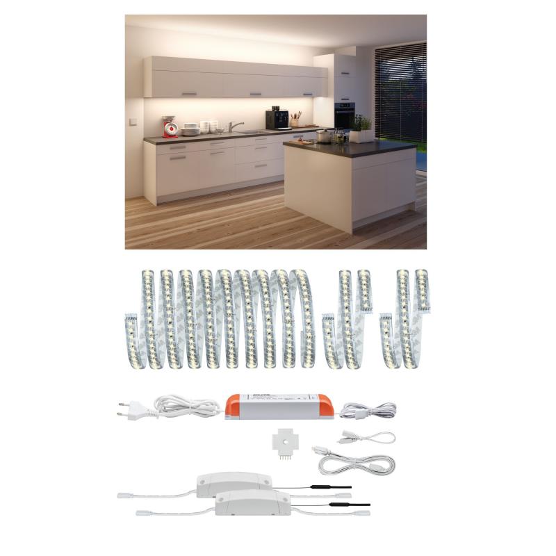 Set 5 Meter Streifen Paulmann 5061 FN Bundle MaxLED 1000 Comfort für die Küche ZigBee