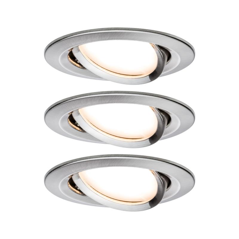 3er Set Einbauleuchten Nova Coin Paulmann 5141 mit ZigBee Cephei Controller