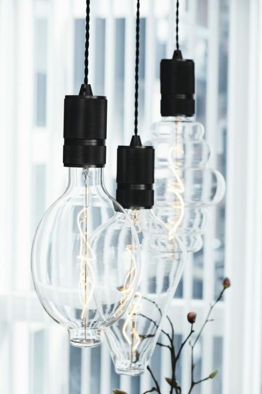 Halo Design CABLE-SET Schlichte Pendelleuchte mattes Schwarz