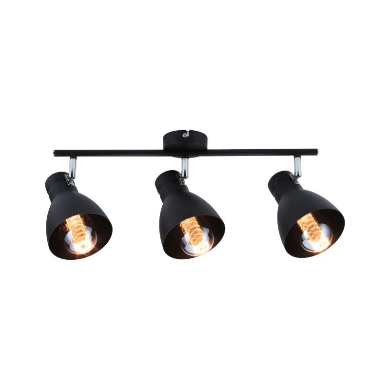 3-flammiger Paulmann Deckenstrahler Davy für 3 LED E27 Schwarz Metall 66761