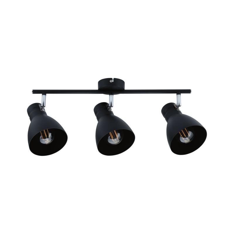 3-flammiger Paulmann Deckenstrahler Davy für 3 LED E27 Schwarz Metall 66761