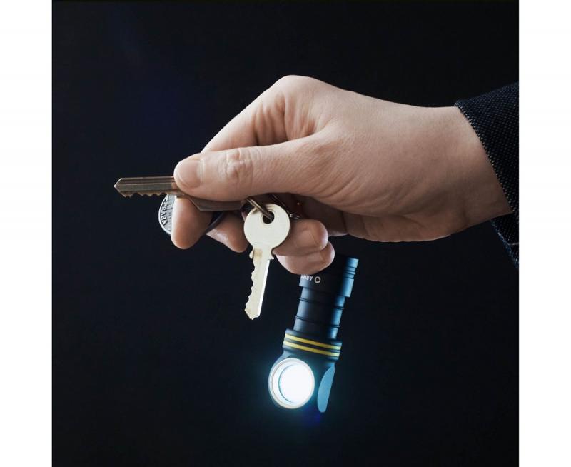 Armytek Elf C1 USB-C Taschen- und Stirnlampe mit Magnethalterung / Stirnhalterung akkubetrieben neutralweißes Licht