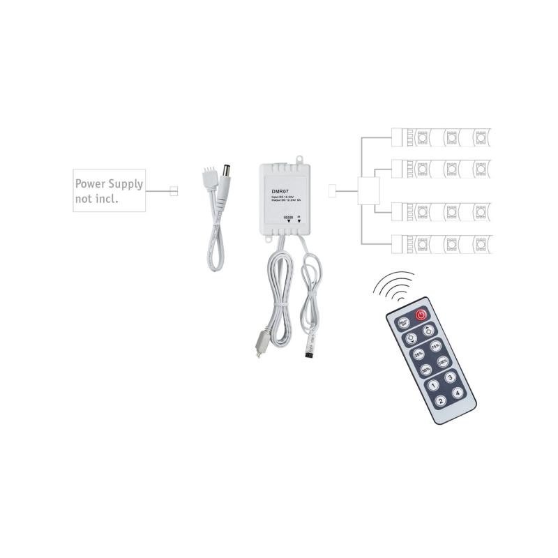 Paulmann 70461 Function YourLED Dimm/Switch Controller 12V DC mit IR Fernbedienung
