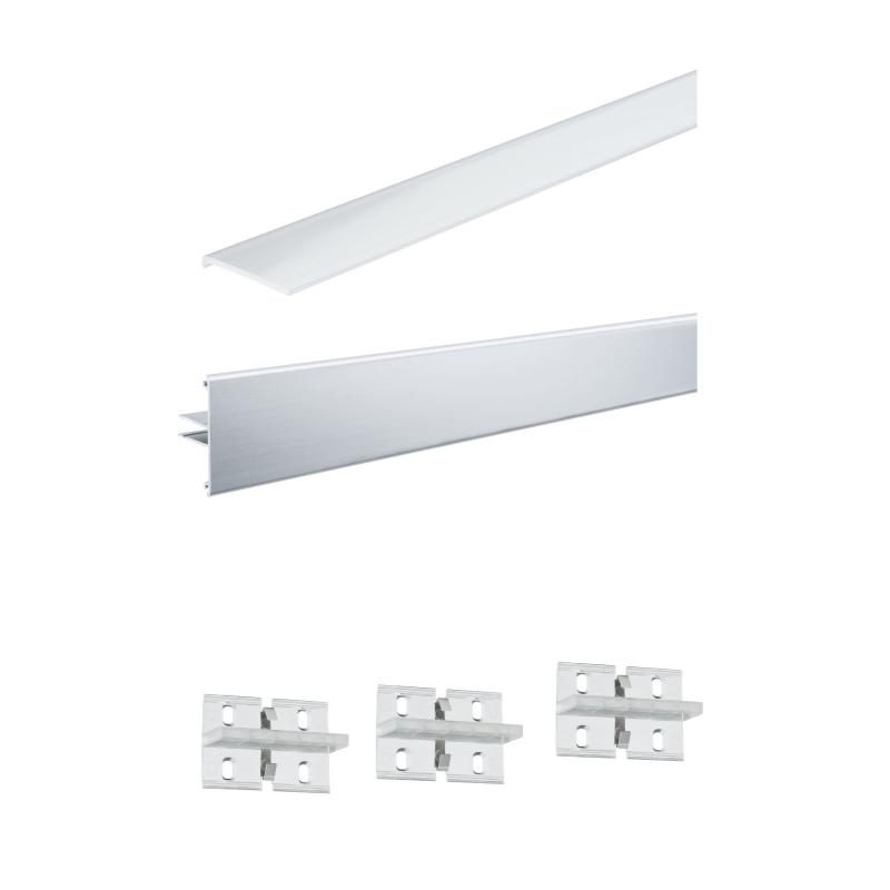 Paulmann 70519 Function Duo Profil Set 200cm inkl 3 Clips + Diffusor Alu elox Alu