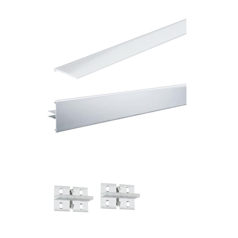 Paulmann 70520 Function Duo Profil Set 100cm inkl 2 Clips + Diffusor Alu elox Alu