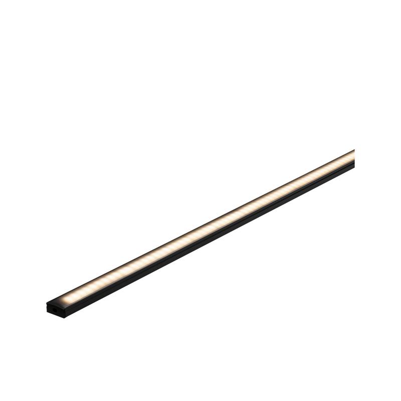 Paulmann 70521 Base Profil mit schwarzem Diffusor 2m schwarz eloxiert/schwarz Alu/Kunststoff