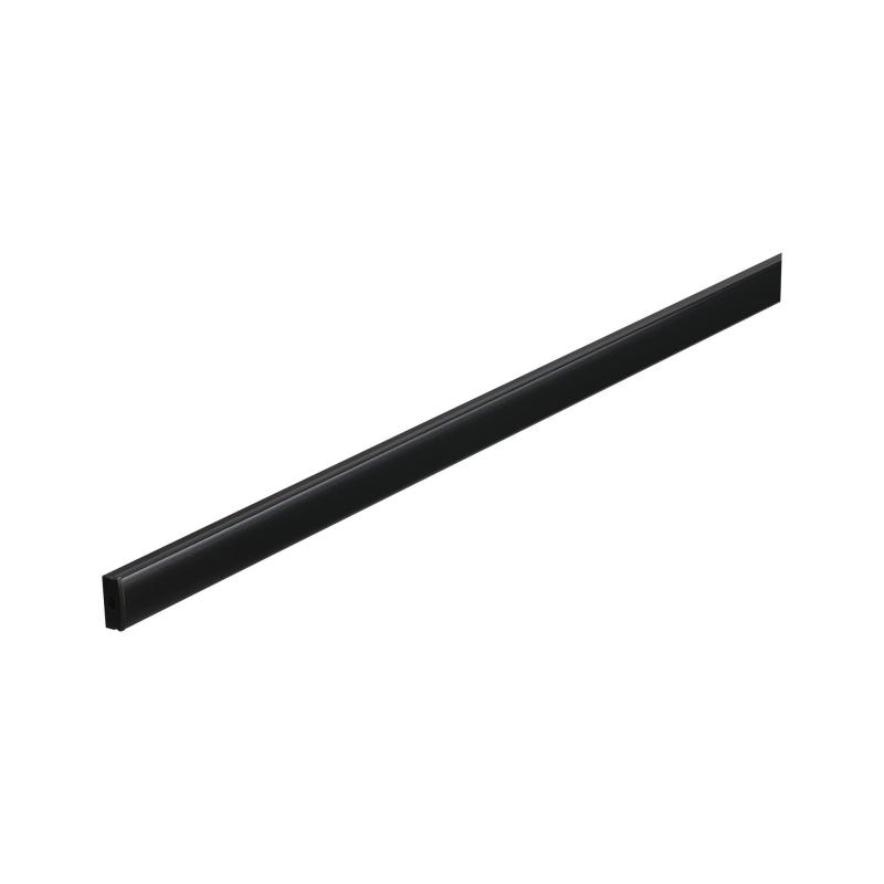 Paulmann 70521 Base Profil mit schwarzem Diffusor 2m schwarz eloxiert/schwarz Alu/Kunststoff