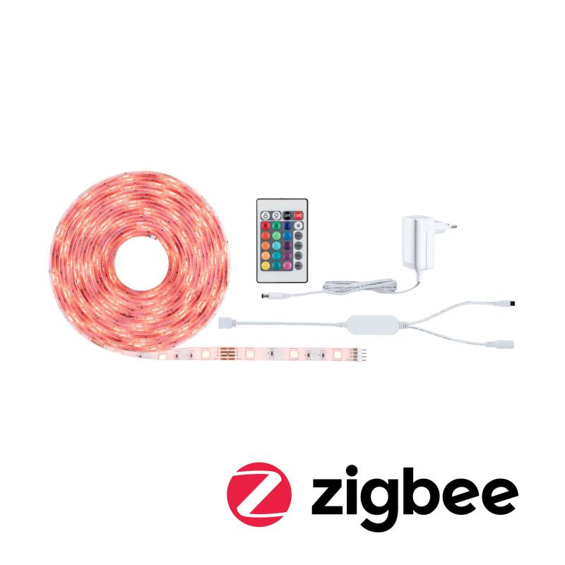Komplettset 5m Paulmann 70534 SimpLED LED Strip Smart Home Zigbee RGB 20W 450lm 30LEDs/m RGB 24VA