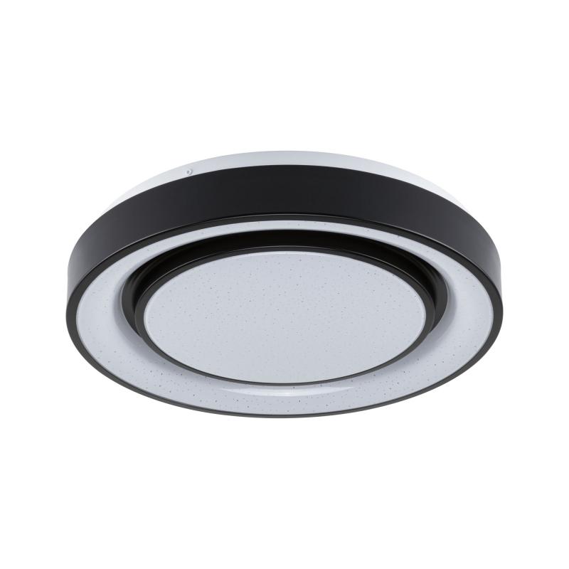 Paulmann 70544 LED Deckenleuchte Rainbow mit Regenbogeneffekt 22W dimmbar Schwarz/Weiß