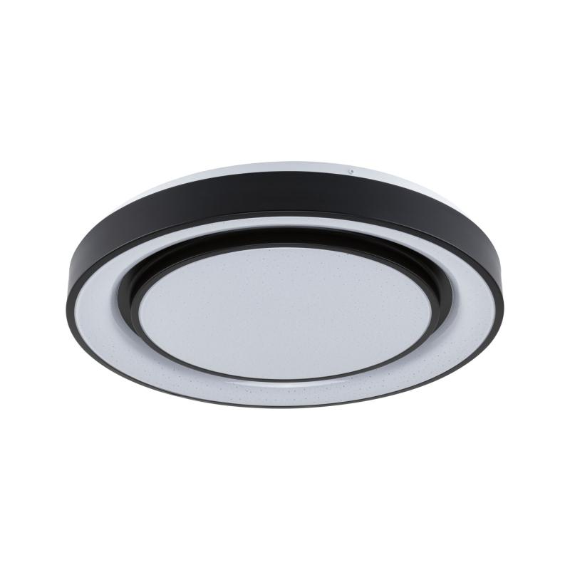 Paulmann 70545 LED Deckenleuchte Rainbow mit Regenbogeneffekt 38,5W dimmbar Schwarz/Weiß