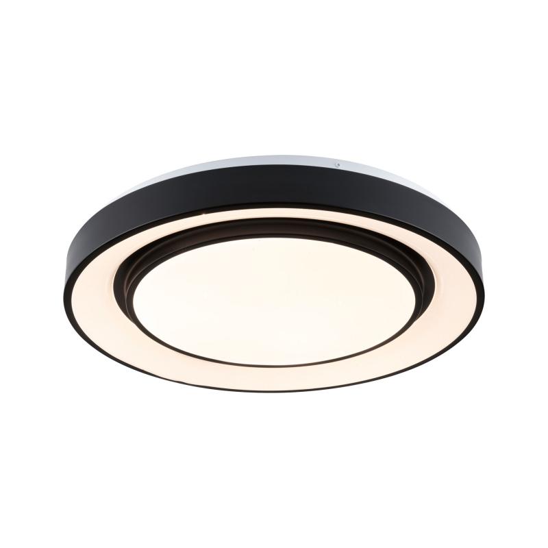 Paulmann 70545 LED Deckenleuchte Rainbow mit Regenbogeneffekt 38,5W dimmbar Schwarz/Weiß
