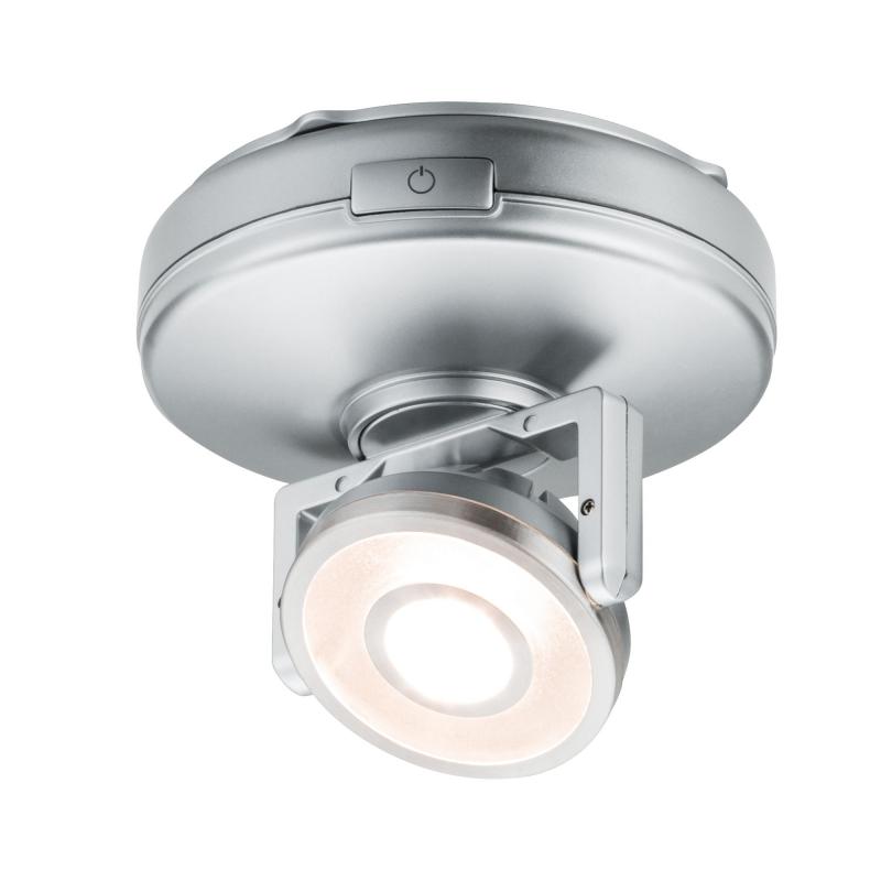 Paulmann 70637 Function Rotate LED Unterschrankleuchte 1er Spot Chrom mit Batteriebetrieb