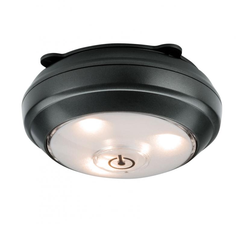 LED-Schrankleuchte Function Button Anthrazit Paulmann 70639 für Batteriebetrieb