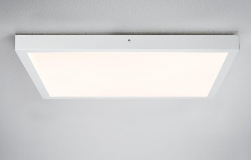Paulmann Deckenleuchte eckig mit warmweißer LED 60x60cm Weiß Aluminium 70647