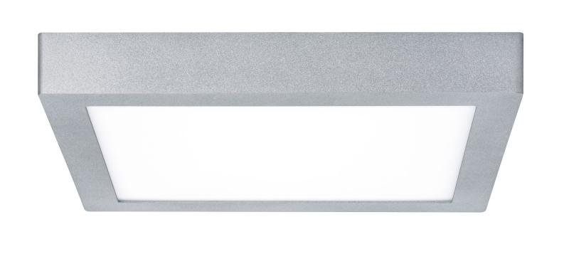 LED-Deckenpanel Lunar 30x30cm Chrom Alu für stilvolle Wohnraumbeleuchtung Paulmann 70650
