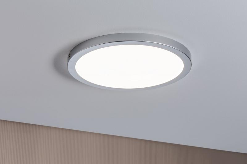 Paulmann LED Deckenpanel Atria rund LED-Panel 30cm 4000K Chrom 70934
