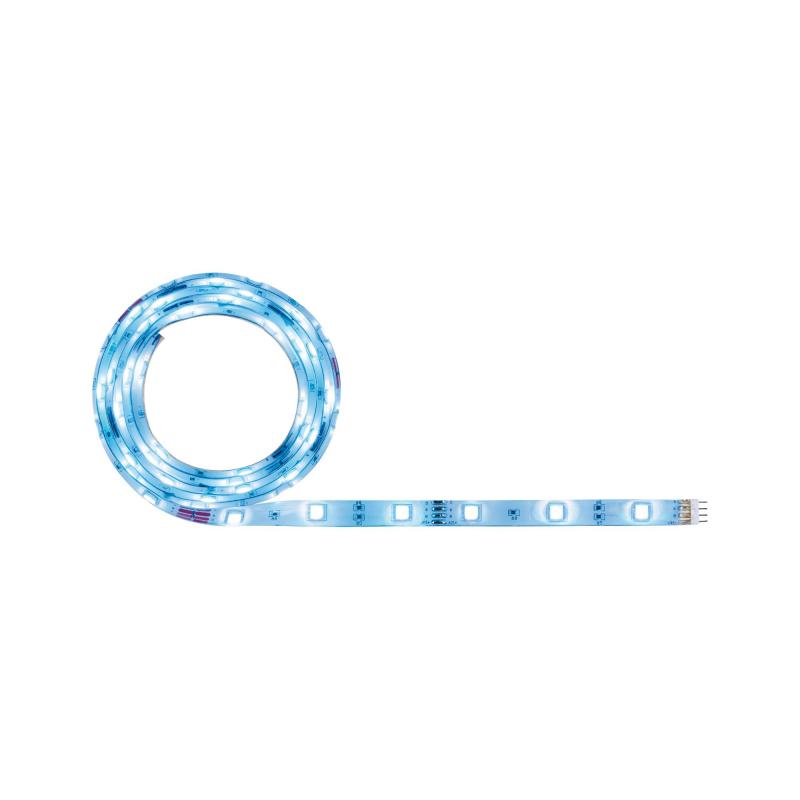 Paulmann 70960 Function SimpLED Strip 1.5m RGB Komplettset 12W 230/12V DC Weiß Metall