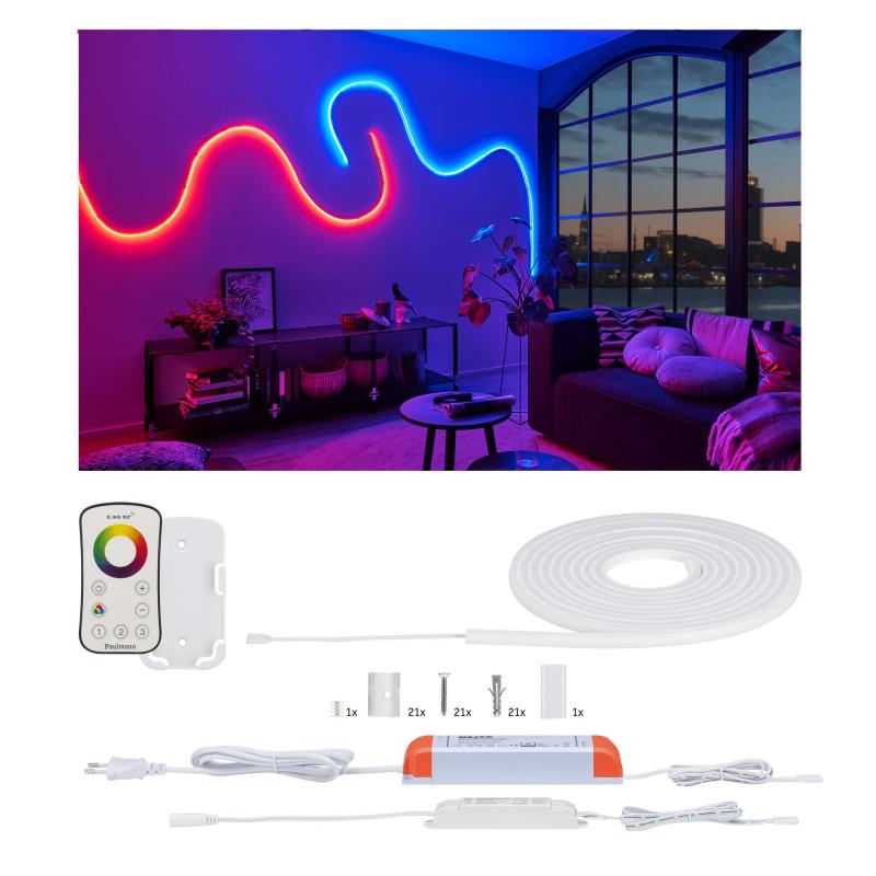 Paulmann 70967 Function MaxLED Flow Basisset 5m RGB Funk Control 2.4GHz 230/24V weiß