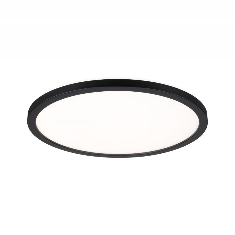 Paulmann 70998 LED Panel Atria Shine Backlight rund modern schlicht warmweiß Schwarz