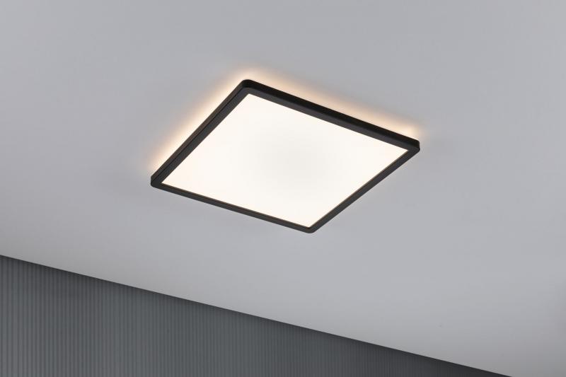 Paulmann Atria Shine LED-Panel 16W 1600 lm 3000K warmweiß nicht dimmbar 293 x 293 mm schwarz