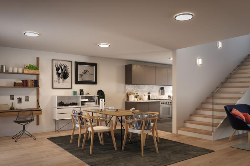 Paulmann 71007 LED Panel Atria Shine Backlight eckig 190x190mm modern neutralweiß Chrom matt