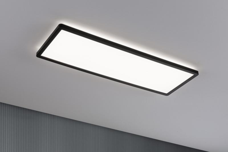 Paulmann 71017 LED Panel 3-Stufen-dimmbar Atria Shine Backlight modern eckig 580x200mm neutralweiß Schwarz dimmbar
