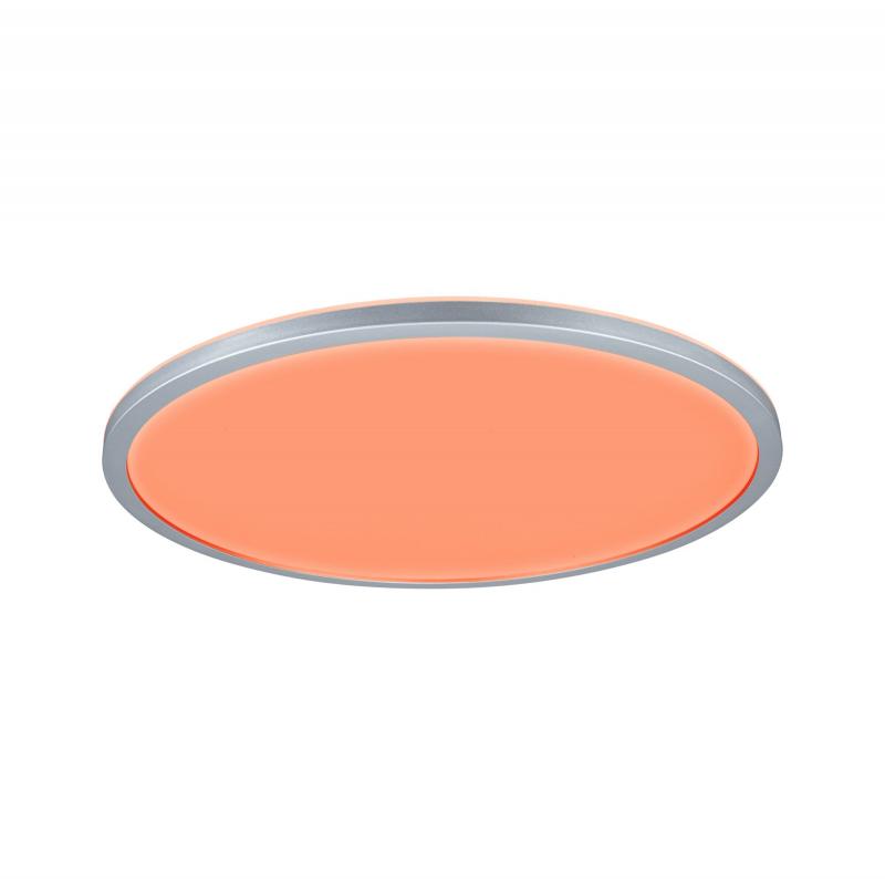 Paulmann 71019 LED Panel Atria Shine Backlight rund 420mm modern Regenbogen Chrom matt dimmbar