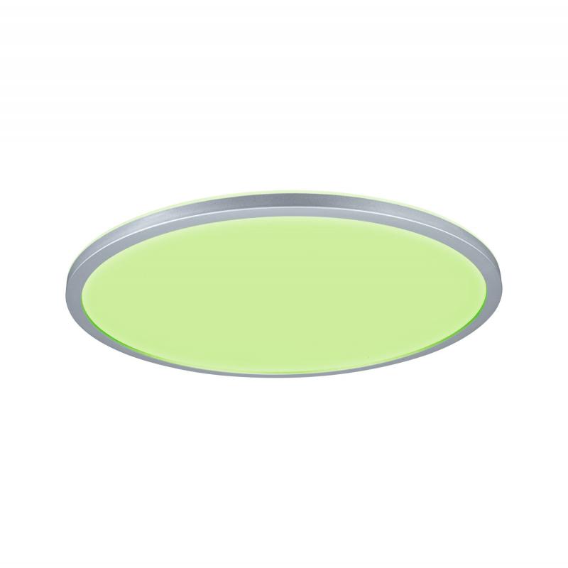 Paulmann 71019 LED Panel Atria Shine Backlight rund 420mm modern Regenbogen Chrom matt dimmbar