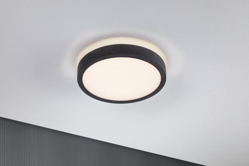 Paulmann 71053 LED Panel Cosara IP44 rund 300mm 15W 1300lm 3000K Dunkelgrau