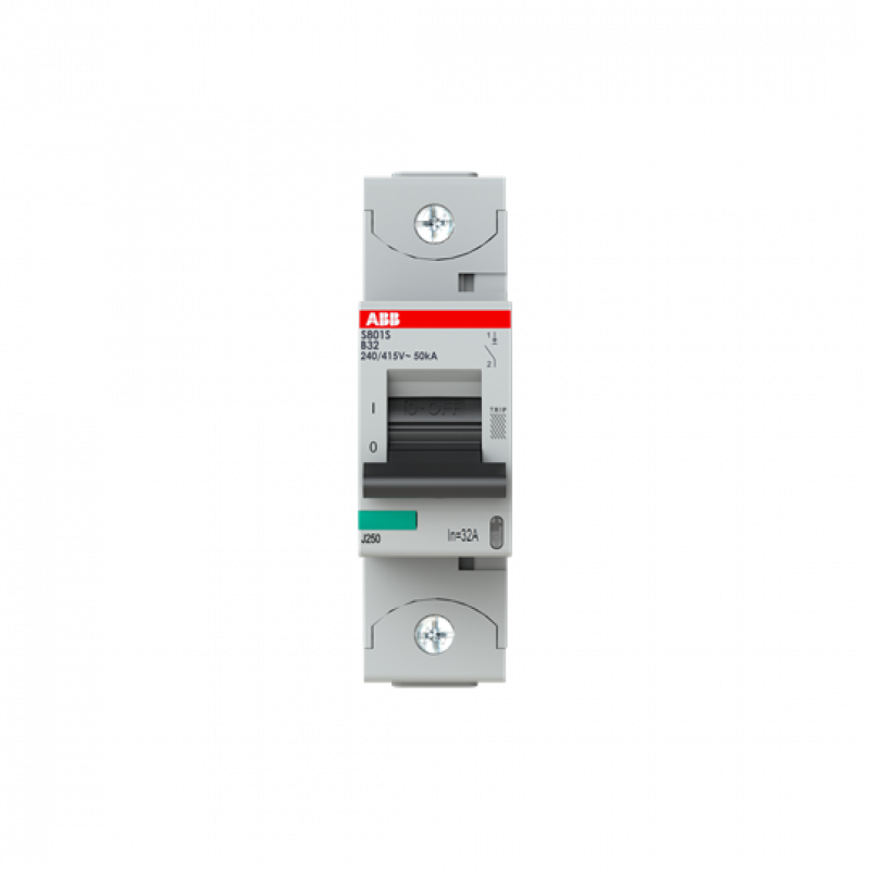 ABB S801S-B32 Hochleistungs-Sicherungsaut., 32A, B, 400V AC=Icu 50 kA, 690V AC=Icu6 kA, 1P