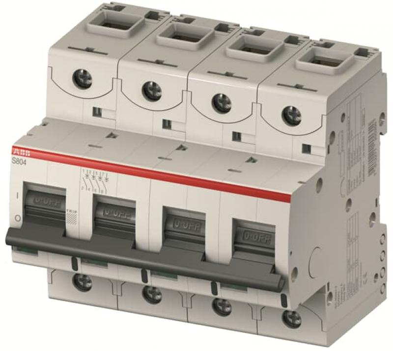 ABB S804S-UCK2.5 Hochleistungs-Sicherungsautomat 2.5A, K, 1000VDC=Icu 50kA, 4P